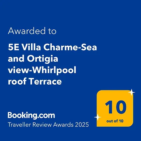 Villa 5e Charme-sea And Ortigia View-whirlpool Roof Terrace Syracuse